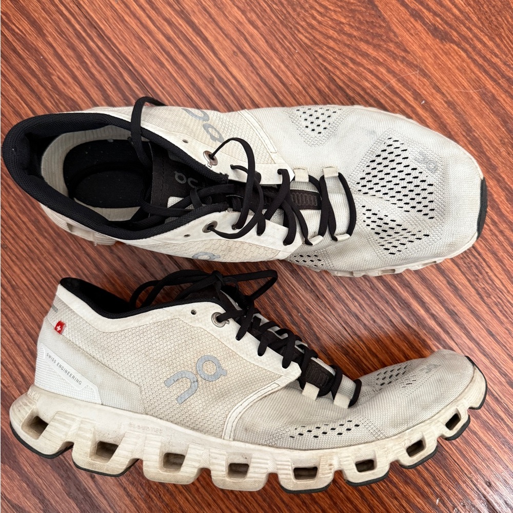 On Running Shoes in Black and White